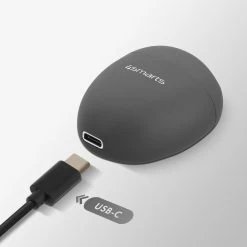 Écouteurs Bluetooth Sans-fil Avec Boitier De Charge, 4Smarts Pebble Series - Gris Foncé -Musique recherchée. tws 4sma gy 5