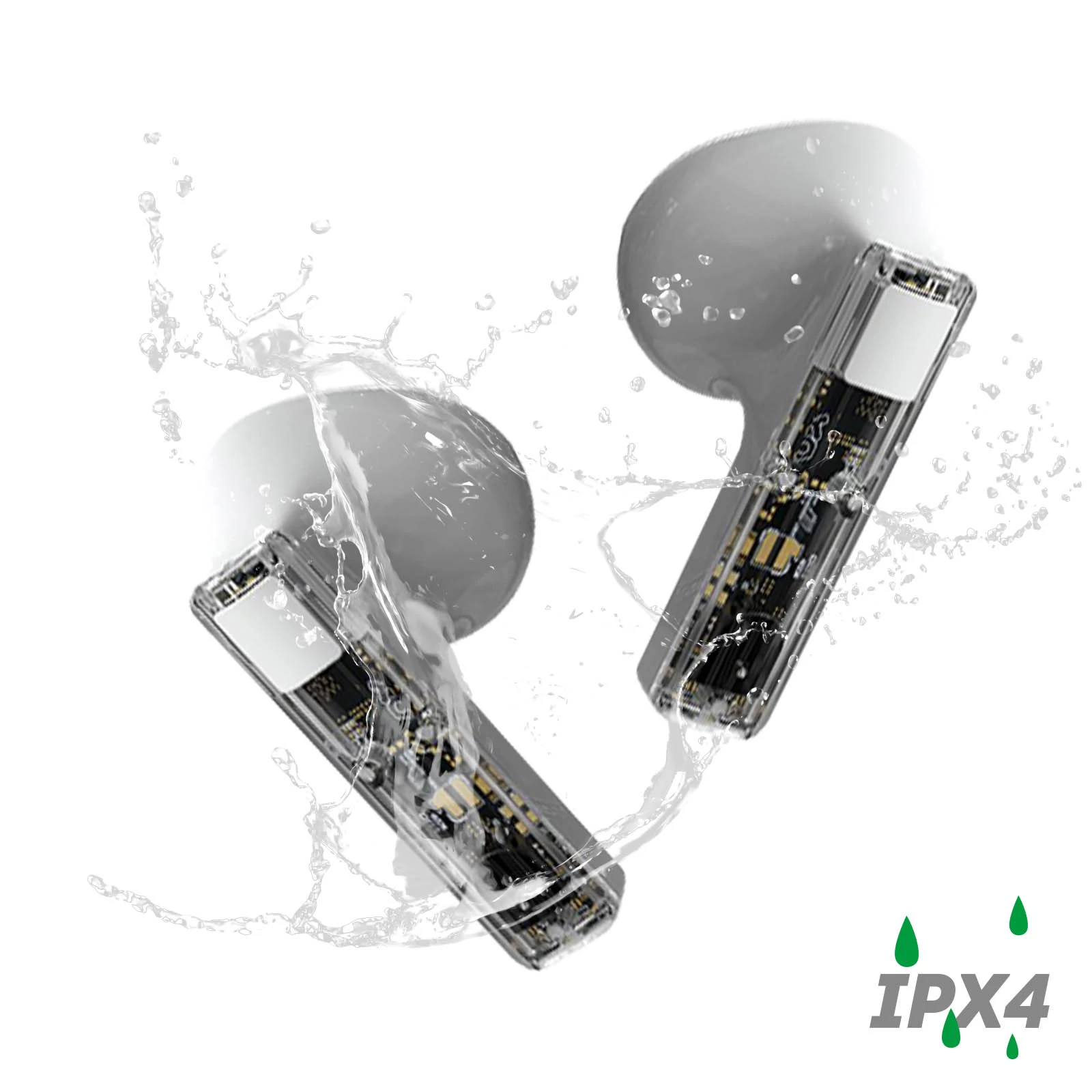 Écouteurs Sans Fil Bluetooth étanche IPX4 Autonomie 25H, 4Smarts SkyBuds Lucid - Blanc 12 Écouteurs Sans Fil Bluetooth étanche IPX4 Autonomie 25H, 4Smarts SkyBuds Lucid - Blanc – Image 10