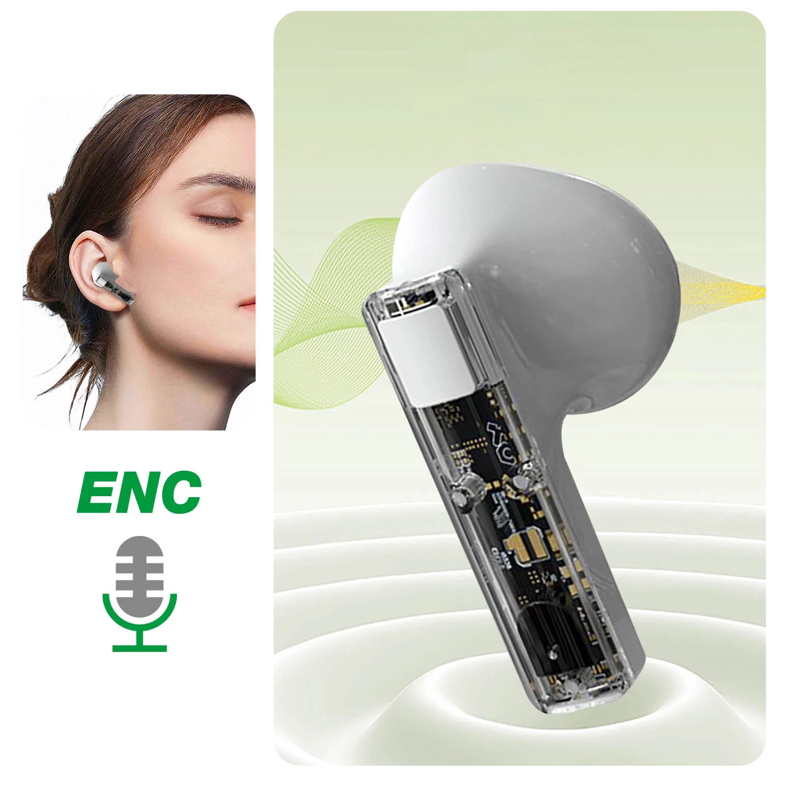 Écouteurs Sans Fil Bluetooth étanche IPX4 Autonomie 25H, 4Smarts SkyBuds Lucid - Blanc 4 Écouteurs Sans Fil Bluetooth étanche IPX4 Autonomie 25H, 4Smarts SkyBuds Lucid - Blanc – Image 2