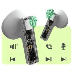 Écouteurs Sans Fil Bluetooth étanche IPX4 Autonomie 25H, 4Smarts SkyBuds Lucid - Blanc 15 Écouteurs Sans Fil Bluetooth étanche IPX4 Autonomie 25H, 4Smarts SkyBuds Lucid - Blanc -Musique recherchée. tws 4sma sky wh 4