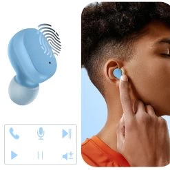 Écouteurs Sans Fil Bluetooth 5.2 Avec Boîtier De Charge Et Autonomie 12 Heures - Bleu 13 Écouteurs Sans Fil Bluetooth 5.2 Avec Boîtier De Charge Et Autonomie 12 Heures - Bleu -Musique recherchée. tws a6s bl 5