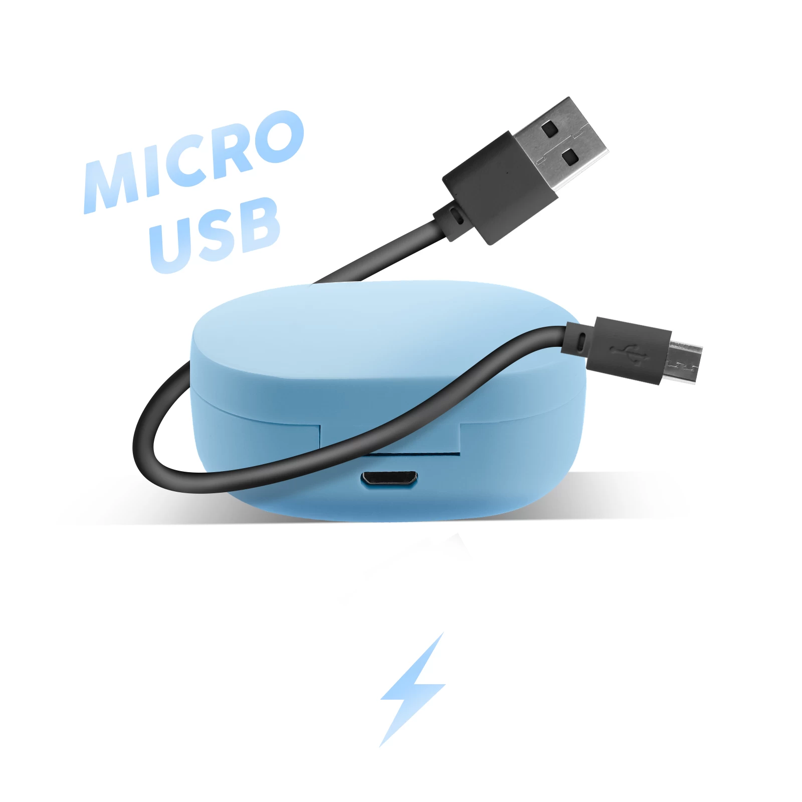 Écouteurs Sans Fil Bluetooth 5.2 Avec Boîtier De Charge Et Autonomie 12 Heures - Bleu 9 Écouteurs Sans Fil Bluetooth 5.2 Avec Boîtier De Charge Et Autonomie 12 Heures - Bleu – Image 8