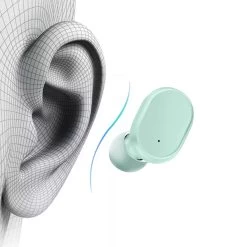 Écouteurs Sans Fil Bluetooth 5.2 Avec Boîtier De Charge Et Autonomie 12 Heures - Vert -Musique recherchée. tws a6s gn 6