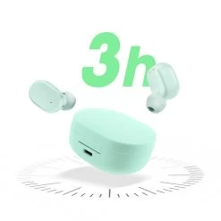 Écouteurs Sans Fil Bluetooth 5.2 Avec Boîtier De Charge Et Autonomie 12 Heures - Vert -Musique recherchée. tws a6s gn 7