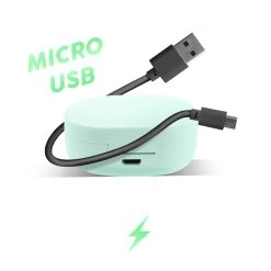 Écouteurs Sans Fil Bluetooth 5.2 Avec Boîtier De Charge Et Autonomie 12 Heures - Vert -Musique recherchée. tws a6s gn 8