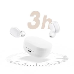 Écouteurs Sans Fil Bluetooth 5.2 Avec Boîtier De Charge Et Autonomie 12 Heures - Blanc -Musique recherchée. tws a6s wh 7