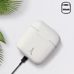 Écouteurs Sans Fil Akashi Avec Boite De Charge, Bluetooth 5.0 Autonomies 20h IPx5 - Blanc 14 Écouteurs Sans Fil Akashi Avec Boite De Charge, Bluetooth 5.0 Autonomies 20h IPx5 - Blanc -Musique recherchée. tws aka wh 4 2