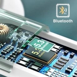 Écouteurs Bluetooth 5.3 Avec Boîtier De Charge Et Contrôle Tactile, Mode Gaming, Awei - Blanc -Musique recherchée. tws awei t12b 3