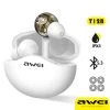 Écouteurs Bluetooth 5.3 Avec Boîtier De Charge Et Contrôle Tactile, Mode Gaming, Awei - Blanc -Musique recherchée. tws awei t12b r