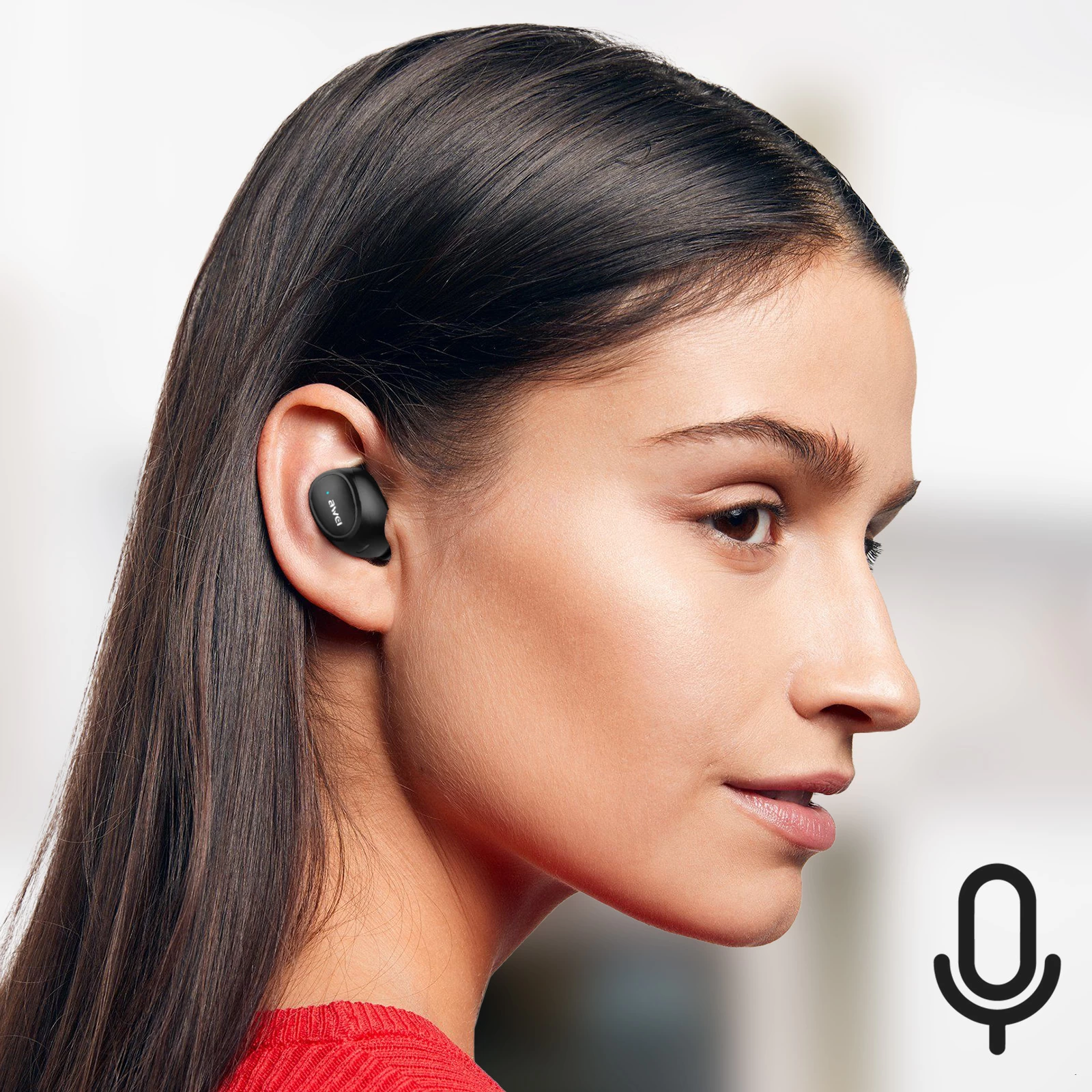 Écouteurs Sans Fil, Étui Compatible Charge Sans Fil, Commande Tactile Et Étancheité IPX6, Awei - Noir 10 Écouteurs Sans Fil, Étui Compatible Charge Sans Fil, Commande Tactile Et Étancheité IPX6, Awei - Noir – Image 8