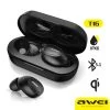 Écouteurs Sans Fil, Étui Compatible Charge Sans Fil, Commande Tactile Et Étancheité IPX6, Awei - Noir -Musique recherchée. tws awei t16 r