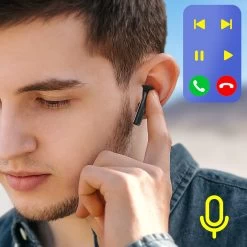 Écouteurs Sans Fil, Bluetooth 5.3 Avec Design Compact, Charge Rapide Et Étancheité IPX6, Awei - Noir -Musique recherchée. tws awei t1p 6