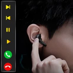 Écouteurs Gaming, Bluetooth 5.1 Avec Design LED Et Contrôle Tactile, Étanche IPX5, Awei - Noir -Musique recherchée. tws awei t35 5