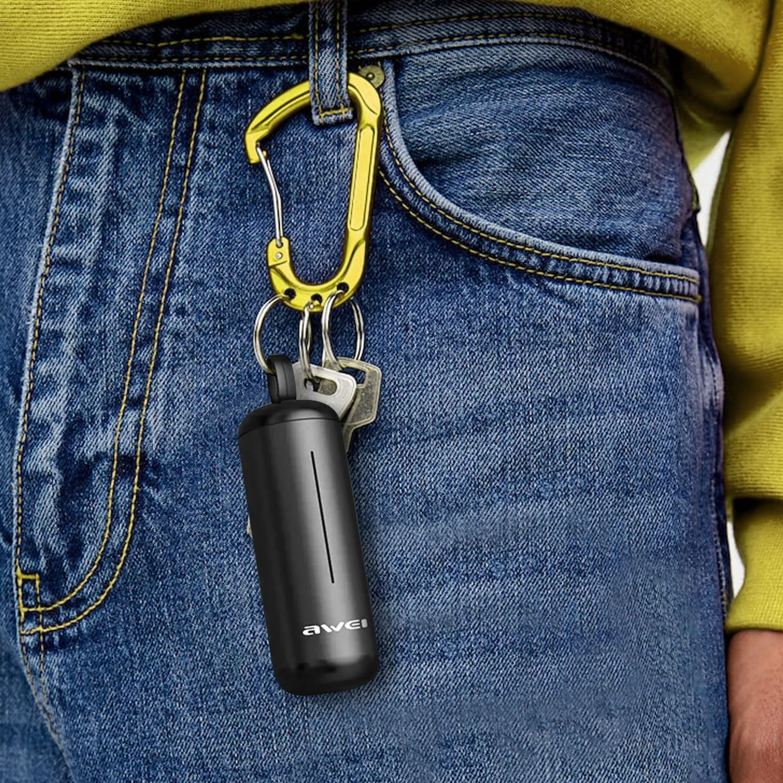 Écouteurs Sans Fil, Port Ergonomique Avec Étui De Charge Design, Awei - Noir 7 Écouteurs Sans Fil, Port Ergonomique Avec Étui De Charge Design, Awei - Noir – Image 5