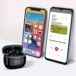 Écouteur Sans Fil Bluetooth Smart-Touch Intra-auriculaire Avec Boîtier De Chargement - Noir -Musique recherchée. tws awei ta8 5