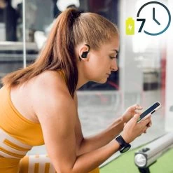 Ecouteurs Sans-Fil Bluetooth Sport, Waterproof IPX4 Devia Smart Series POP1 - Noir -Musique recherchée. tws dev pop1 4 2