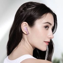 Écouteurs Sans-fil Intra-auriculaires, Bluetooth 5.3 Autonomie Totale 30 Heures, Defunc True Audio - Rose -Musique recherchée. tws dfc in pk 3