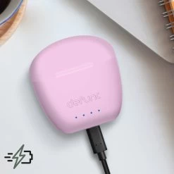 Écouteurs Sans-fil Intra-auriculaires, Bluetooth 5.3 Autonomie Totale 30 Heures, Defunc True Audio - Rose -Musique recherchée. tws dfc in pk 9