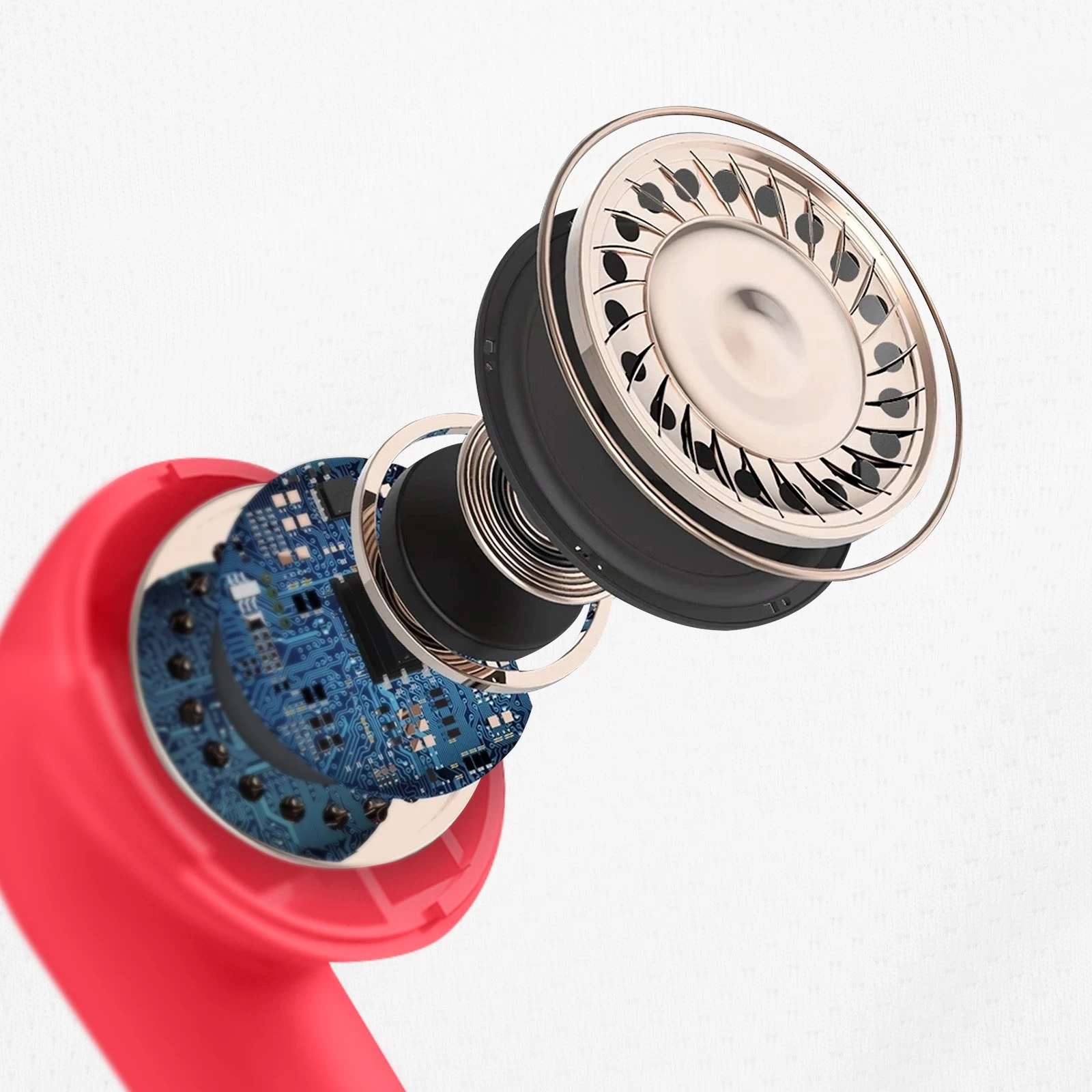 Écouteurs Sans-fil Intra-auriculaires, Bluetooth 5.3 Autonomie Totale 30 Heures, Defunc True Audio - Rouge 4 Écouteurs Sans-fil Intra-auriculaires, Bluetooth 5.3 Autonomie Totale 30 Heures, Defunc True Audio - Rouge – Image 2