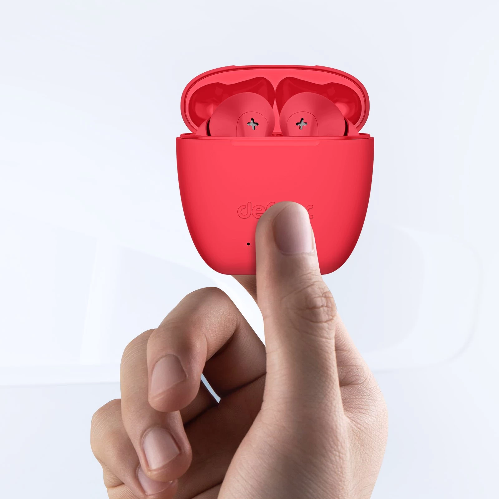 Écouteurs Sans-fil Intra-auriculaires, Bluetooth 5.3 Autonomie Totale 30 Heures, Defunc True Audio - Rouge 9 Écouteurs Sans-fil Intra-auriculaires, Bluetooth 5.3 Autonomie Totale 30 Heures, Defunc True Audio - Rouge – Image 7