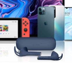 Écouteurs Sport Sans-fil Résistants à L'eau IPX5, Autonomie Totale 30 Heures, Defunc True Sport - Bleu -Musique recherchée. tws dfc sp bl 7