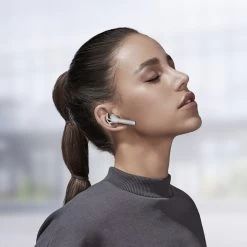 Écouteurs Bluetooth Sport Defunc IPX5, Fixation Oreille, Contrôle Tactile Et Boîtier De Charge - Gris -Musique recherchée. tws dfc sp gy 3