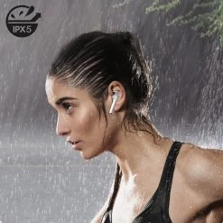 Écouteurs Sport Sans-fil Résistants à L'eau IPX5, Autonomie Totale 30 Heures, Defunc True Sport - Blanc -Musique recherchée. tws dfc sp wh 4