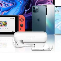 Écouteurs Sport Sans-fil Résistants à L'eau IPX5, Autonomie Totale 30 Heures, Defunc True Sport - Blanc -Musique recherchée. tws dfc sp wh 7