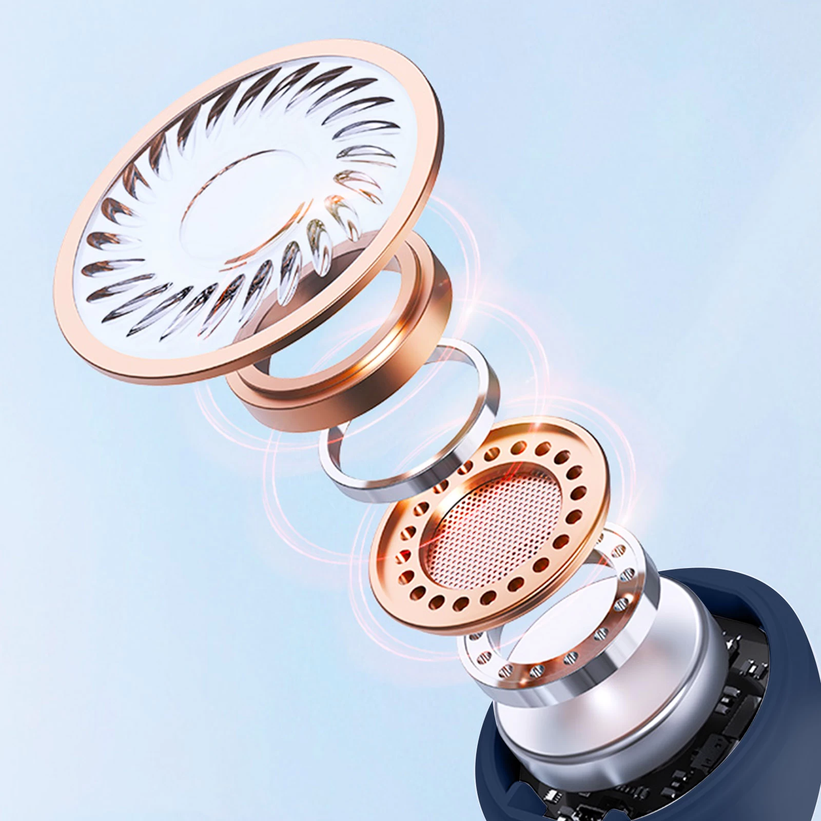 Écouteurs Bluetooth Defunc IPX4, Réducteur De Bruit Contrôle Tactile Et Boîtier De Charge - Bleu 5 Écouteurs Bluetooth Defunc IPX4, Réducteur De Bruit Contrôle Tactile Et Boîtier De Charge - Bleu – Image 3