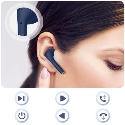 Écouteurs Bluetooth Defunc IPX4, Réducteur De Bruit Contrôle Tactile Et Boîtier De Charge - Bleu 18 Écouteurs Bluetooth Defunc IPX4, Réducteur De Bruit Contrôle Tactile Et Boîtier De Charge - Bleu -Musique recherchée. tws dfc talk bl 8