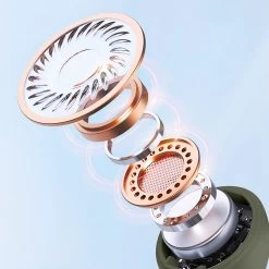 Écouteurs Bluetooth Defunc IPX4, Réducteur De Bruit Contrôle Tactile Et Boîtier De Charge - Vert -Musique recherchée. tws dfc talk gn 3