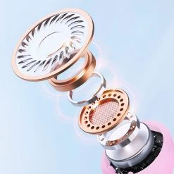 Écouteurs Bluetooth Defunc IPX4, Réducteur De Bruit Contrôle Tactile Et Boîtier De Charge - Rose -Musique recherchée. tws dfc talk pk 3