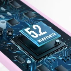 Écouteurs Bluetooth Defunc IPX4, Réducteur De Bruit Contrôle Tactile Et Boîtier De Charge - Rose -Musique recherchée. tws dfc talk pk 9