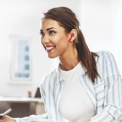 Écouteurs Bluetooth Defunc IPX4, Réducteur De Bruit Contrôle Tactile Et Boîtier De Charge - Rouge -Musique recherchée. tws dfc talk rd 5