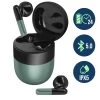 Ecouteurs Bluetooth 5.0, Audio Faible Latence, Autonomie 24h, Résistants à L'eau IPX5 - Vert -Musique recherchée. tws j28 gn r
