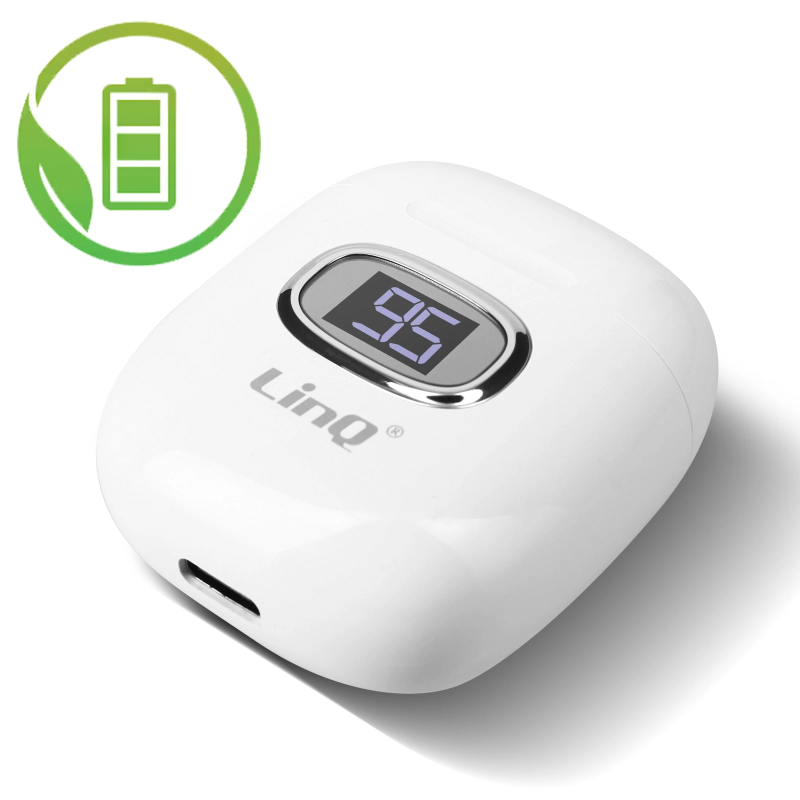 Écouteurs Sans Fil LinQ, Bluetooth Avec Commandes Tactiles, Fonction Battery Saver - Blanc 7 Écouteurs Sans Fil LinQ, Bluetooth Avec Commandes Tactiles, Fonction Battery Saver - Blanc – Image 5