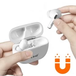 Écouteurs Sans Fil LinQ, Bluetooth Avec Commandes Tactiles, Autonomie 50h - Blanc -Musique recherchée. tws linq 66 7