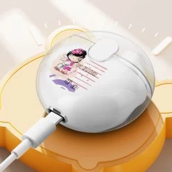 Écouteurs Bluetooth Sans Fil + Boitier De Charge Motif Kawaii, LinQ -Musique recherchée. tws lnq q8 girl 3