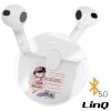 Écouteurs Bluetooth Sans Fil + Boitier De Charge Motif Kawaii, LinQ -Musique recherchée. tws lnq q8 girl r