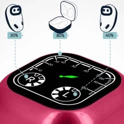 Écouteurs Sans-fil Bluetooth 5.1, Avec étui De Charge à Affichage LED Numérique - Autonomie 15h - Violet -Musique recherchée. tws s6 pp 8