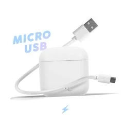 Écouteurs Sans-fil Bluetooth Avec Etui De Charge - Autonomie 12H, Setty Blanc 21 Écouteurs Sans-fil Bluetooth Avec Etui De Charge - Autonomie 12H, Setty Blanc -Musique recherchée. tws set wh 10