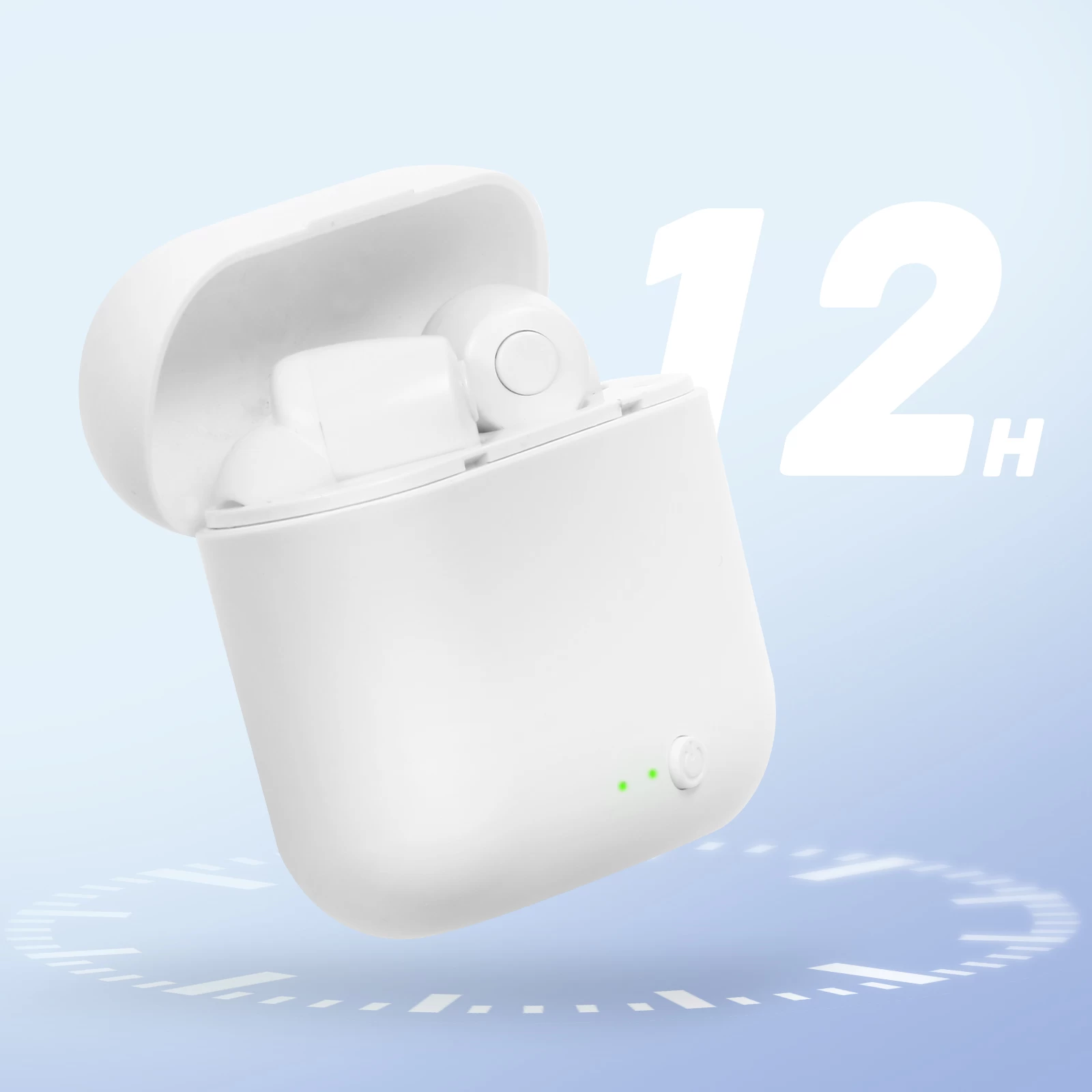 Écouteurs Sans-fil Bluetooth Avec Etui De Charge - Autonomie 12H, Setty Blanc 11 Écouteurs Sans-fil Bluetooth Avec Etui De Charge - Autonomie 12H, Setty Blanc – Image 9