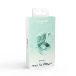 Écouteurs Bluetooth 5.3, So Seven Vert Menthe - Design Ultra Compact -Musique recherchée. tws so7 mn 8