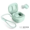 Écouteurs Bluetooth 5.3, So Seven Vert Menthe - Design Ultra Compact -Musique recherchée. tws so7 mn r