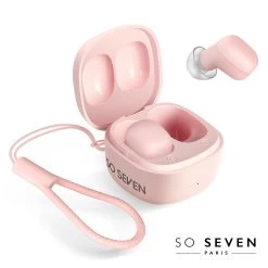 Écouteurs Bluetooth 5.3, So Seven Rose - Design Ultra Compact