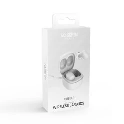 Écouteurs Bluetooth 5.3, So Seven Blanc - Design Ultra Compact -Musique recherchée. tws so7 wh 8