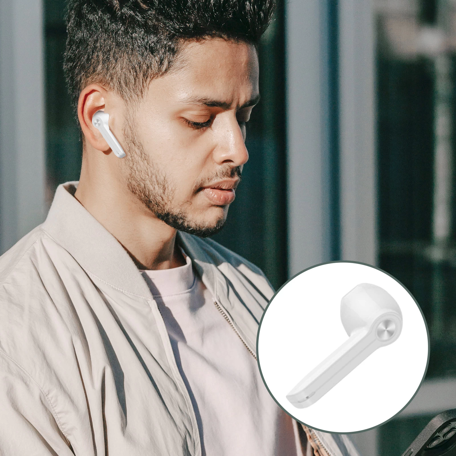 Écouteurs Sans-fil Bluetooth Et Boitier De Charge à Dragonne, Autonomie 17h, Lemonda XG9 - Blanc 6 Écouteurs Sans-fil Bluetooth Et Boitier De Charge à Dragonne, Autonomie 17h, Lemonda XG9 - Blanc – Image 4