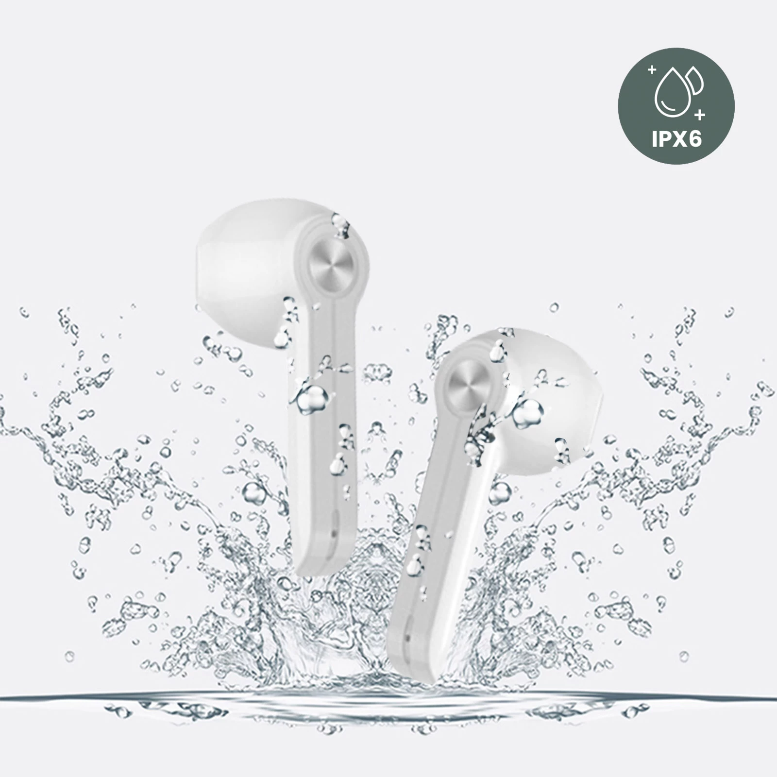 Écouteurs Sans-fil Bluetooth Et Boitier De Charge à Dragonne, Autonomie 17h, Lemonda XG9 - Blanc 9 Écouteurs Sans-fil Bluetooth Et Boitier De Charge à Dragonne, Autonomie 17h, Lemonda XG9 - Blanc – Image 7